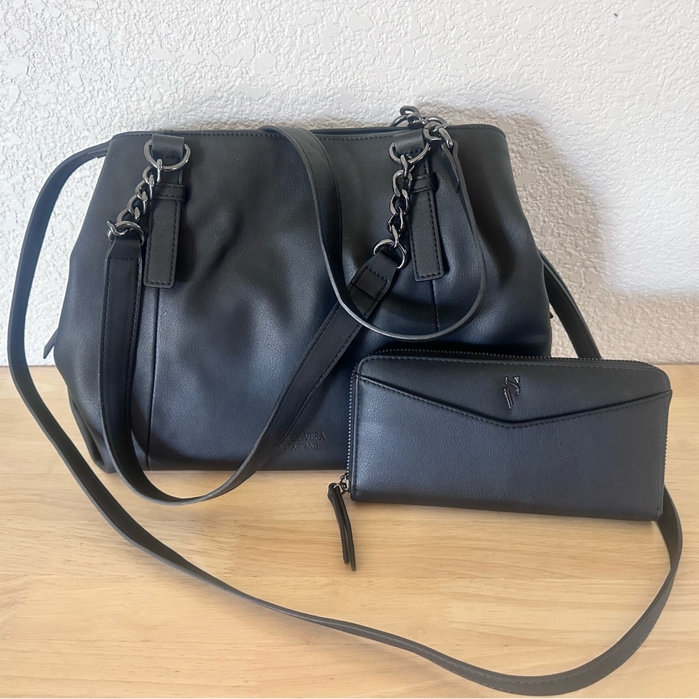Simply Vera Vera Wang Jordan Satchel Bag and matching wallet